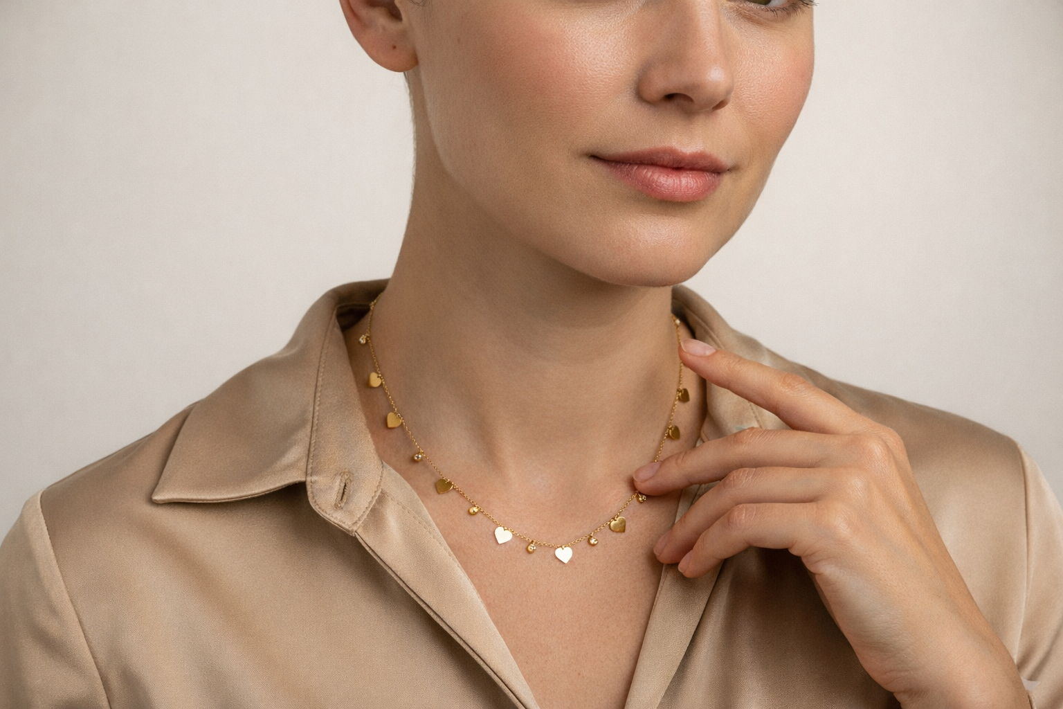 Heartfall Gold Necklace