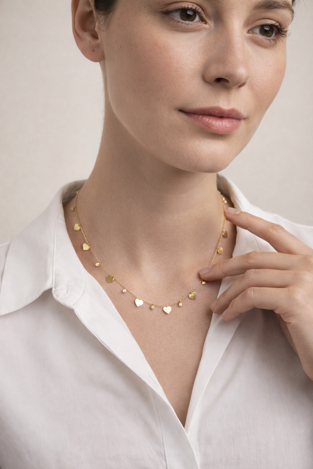 Heartfall Gold Necklace