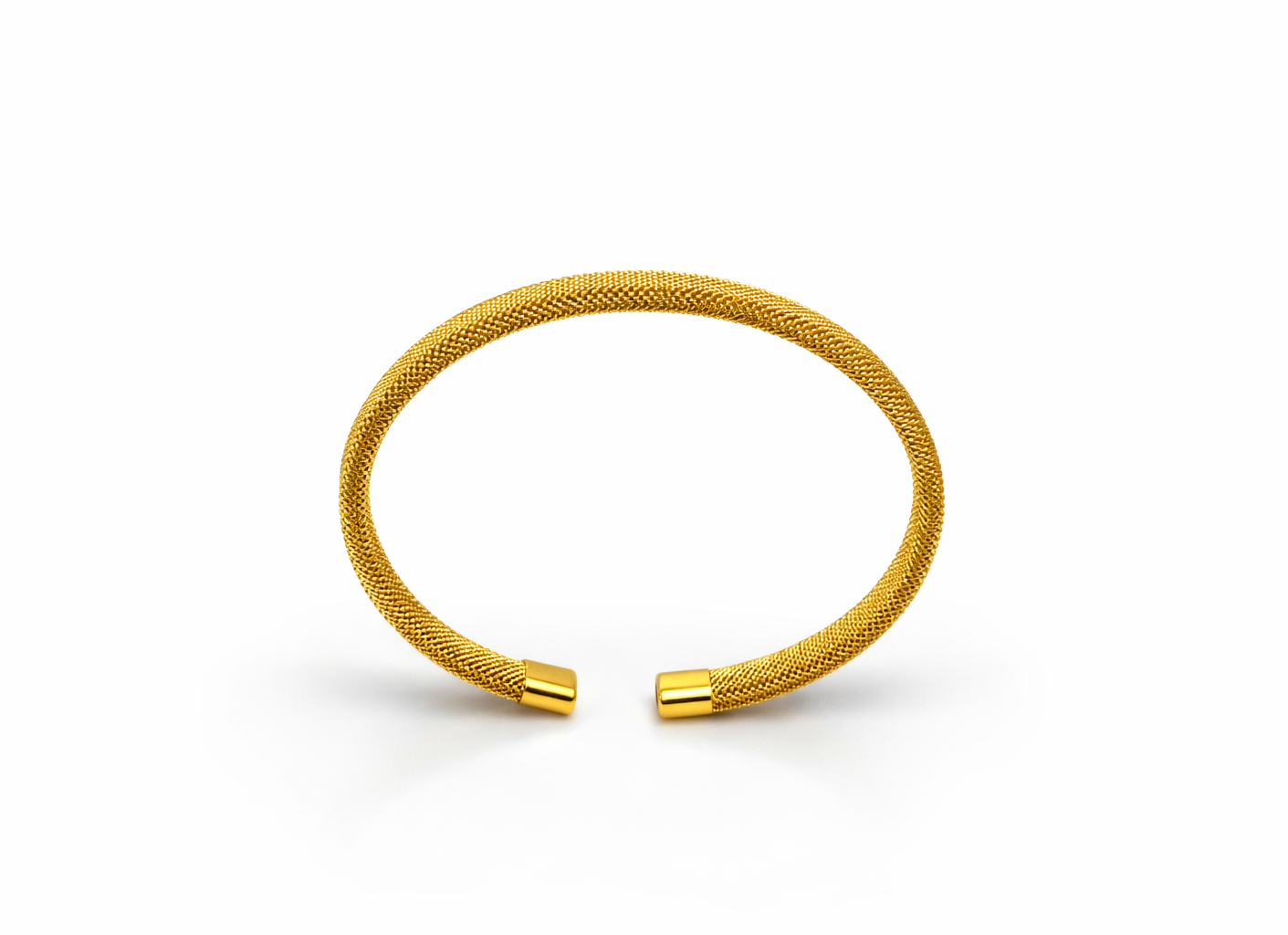 Velora Mesh Luxe Gold Cuff Bracelet