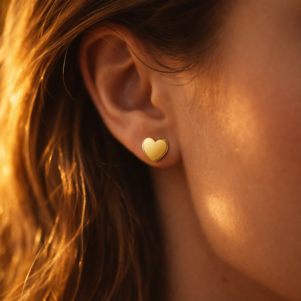 Classic Heart Studs