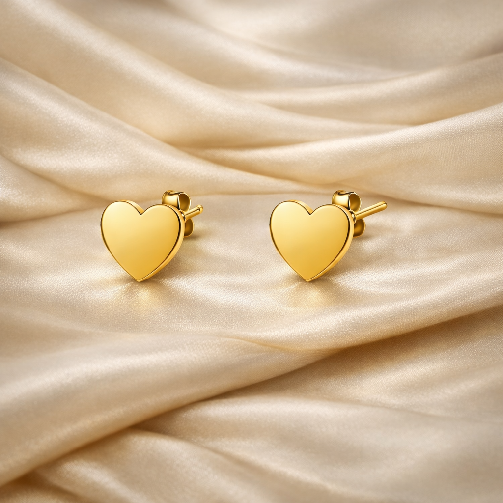 Classic Heart Studs