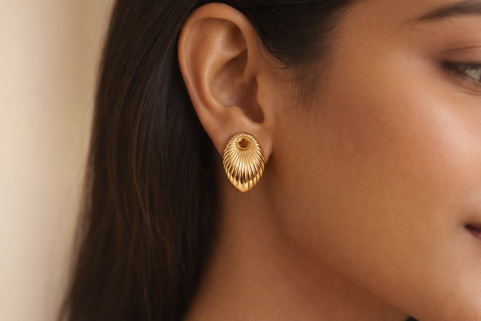 Celeste Radiant Gold Studs