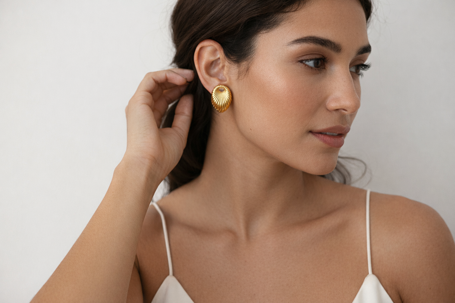 Celeste Radiant Gold Studs