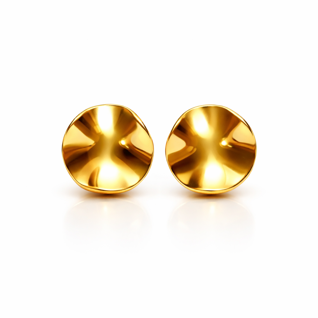 Aura Golden Eclipse Studs