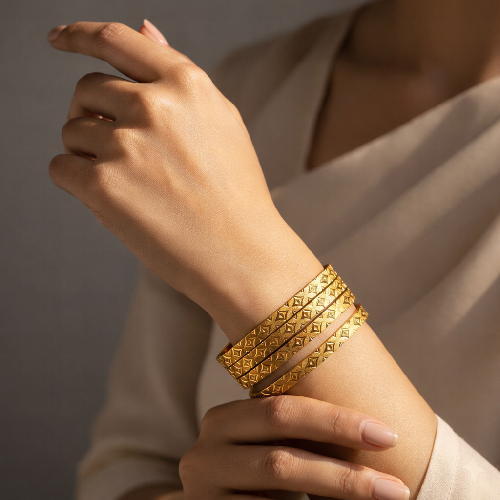 Floral Majesty Royale Bangles