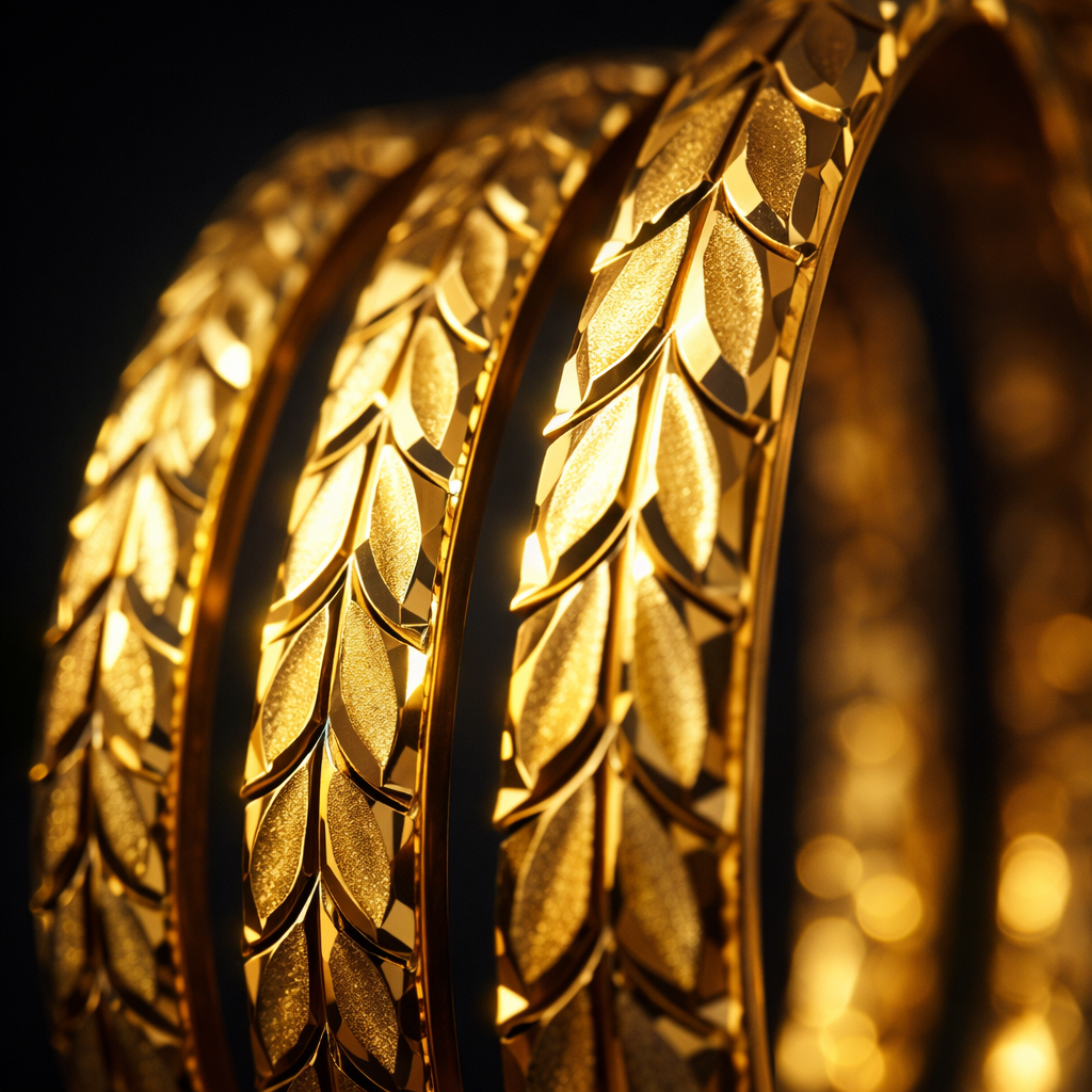 Imperial Leaf Glow Bangles