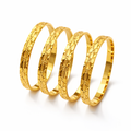 Imperial Emblem Gold Bangles