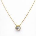 Veloura Crystal Frame Necklace