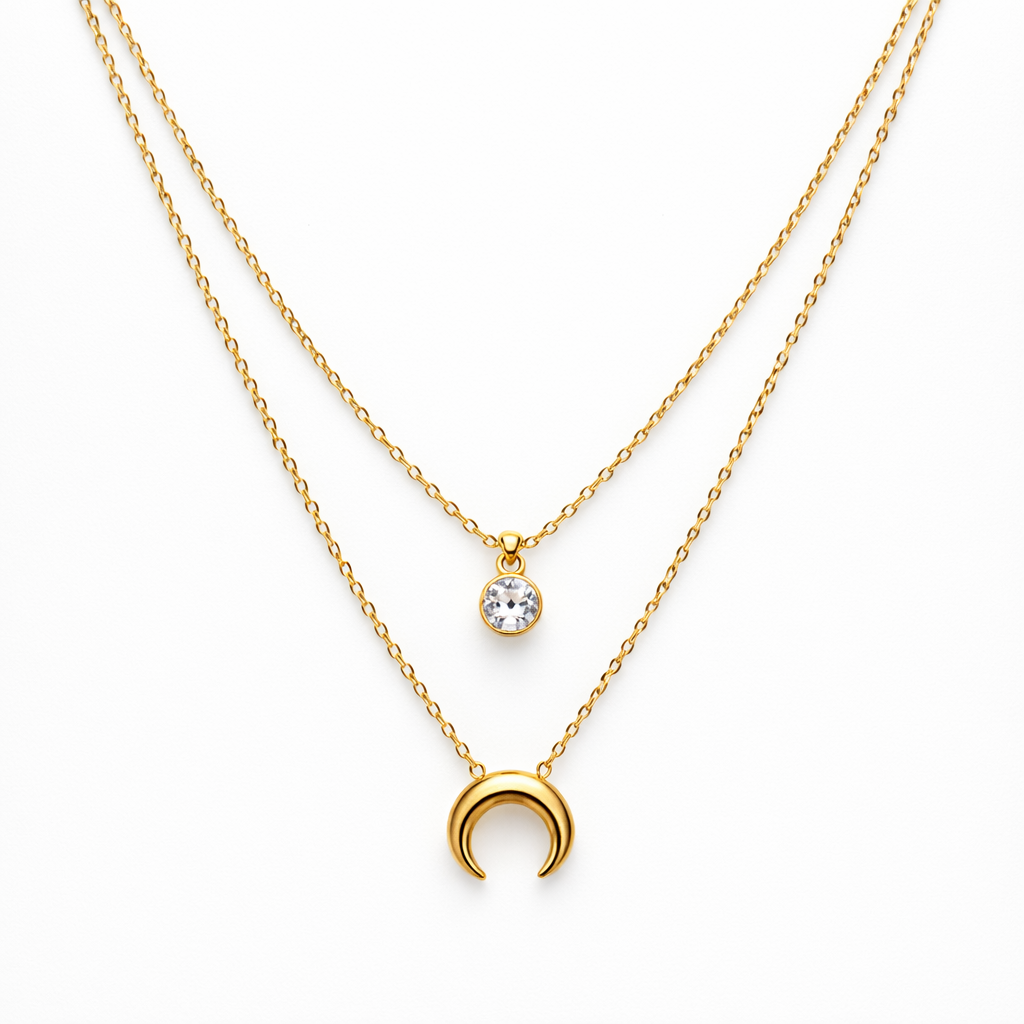 The Cosmic Duo Necklace