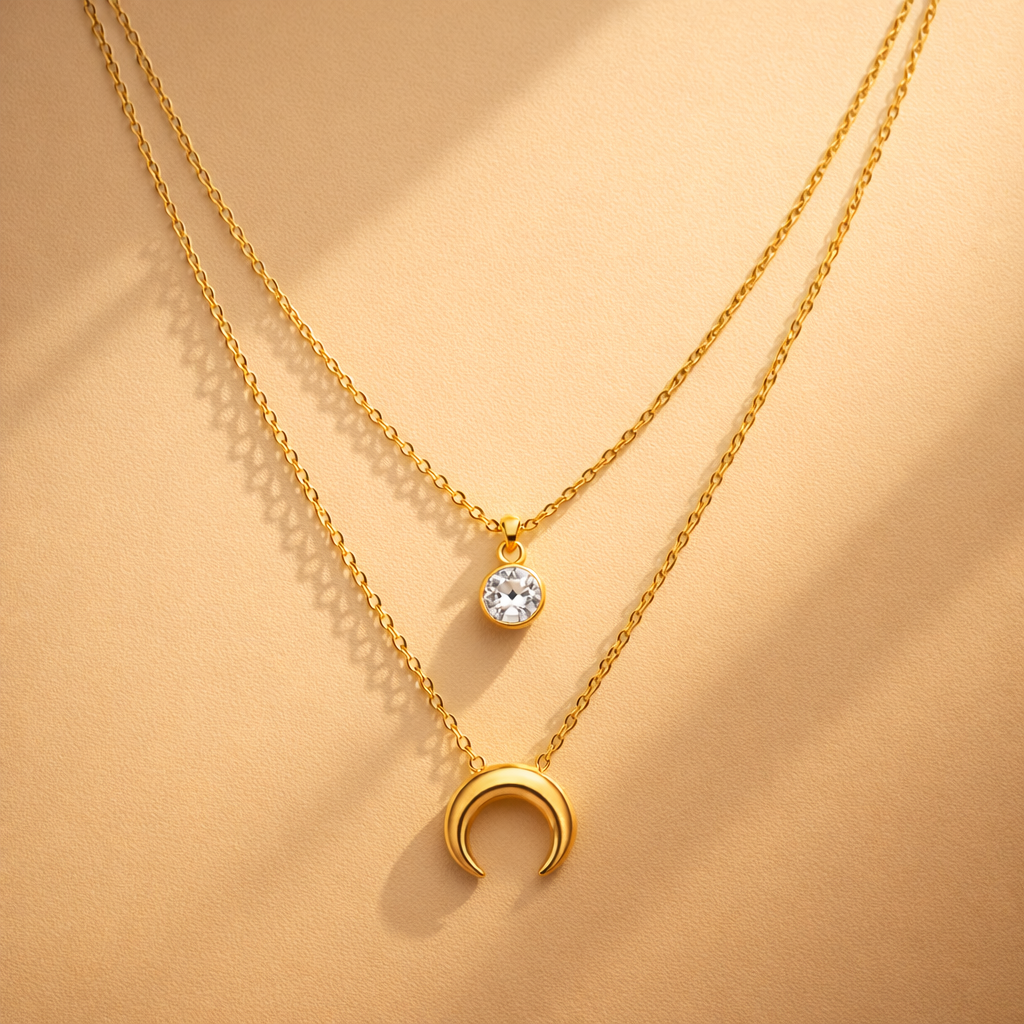 The Cosmic Duo Necklace