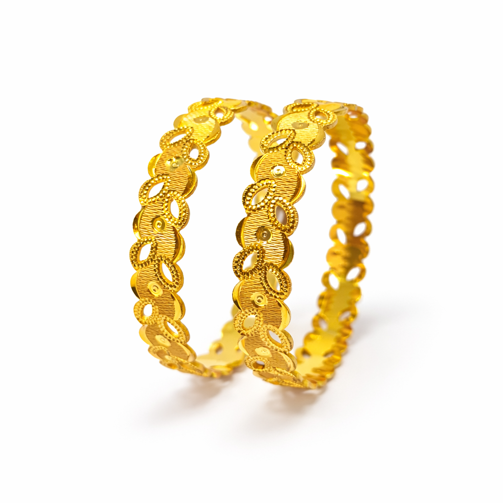 Aurelia Oval Bloom Royale Bangles