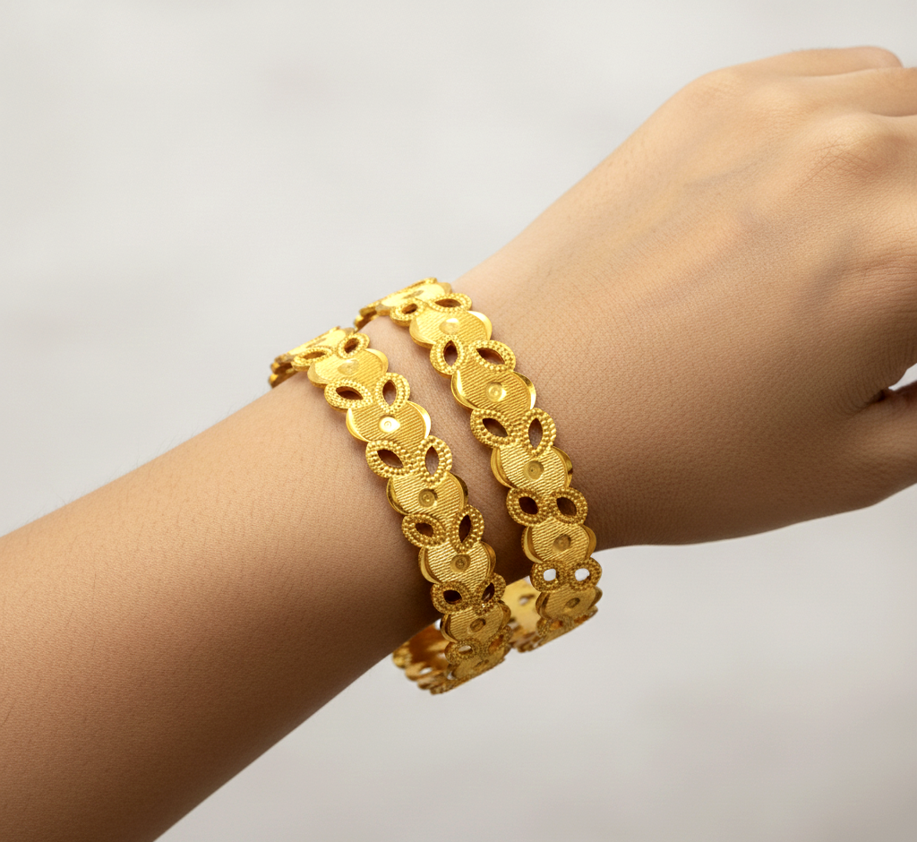 Aurelia Oval Bloom Royale Bangles