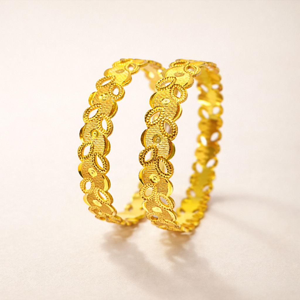 Aurelia Oval Bloom Royale Bangles