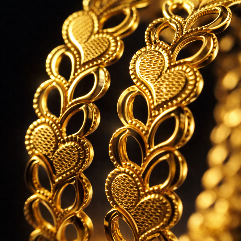 Aurelia Heartlink Gold Bangles