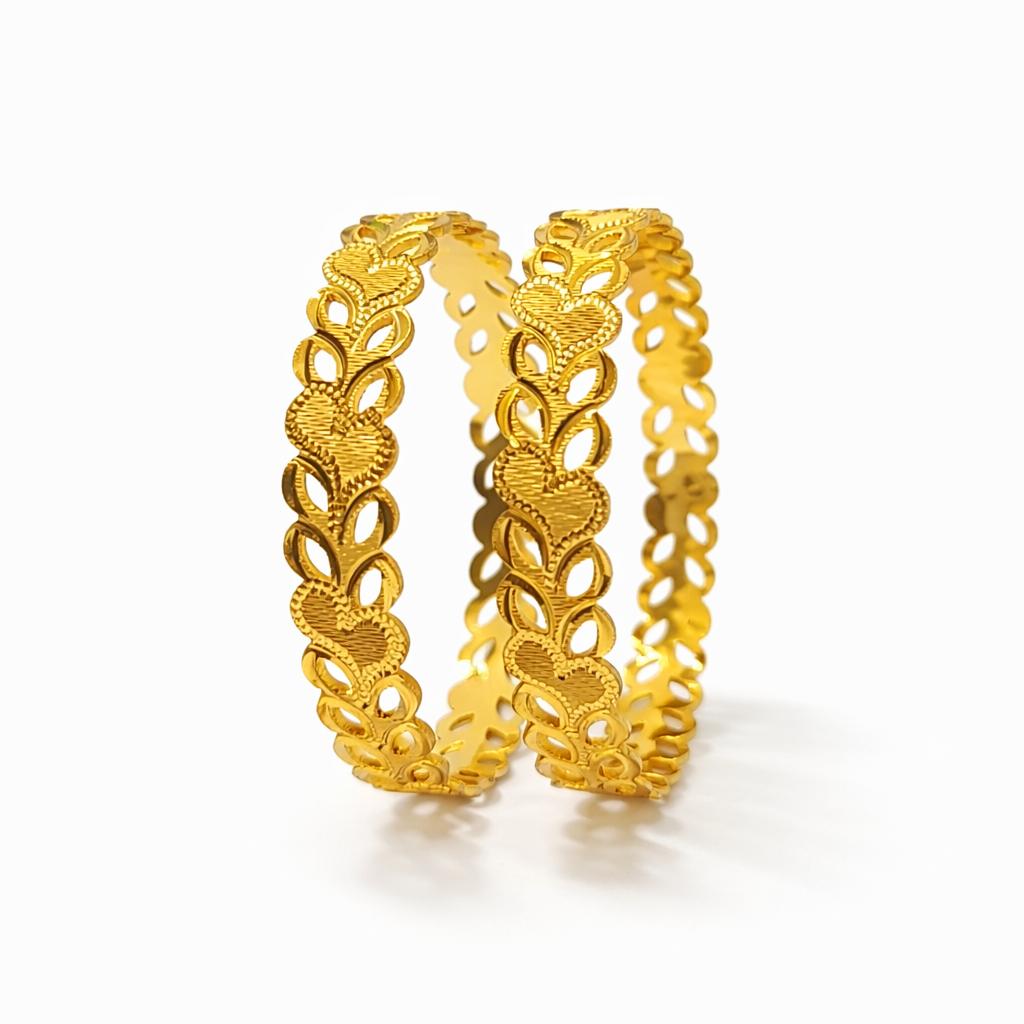 Aurelia Heartlink Gold Bangles