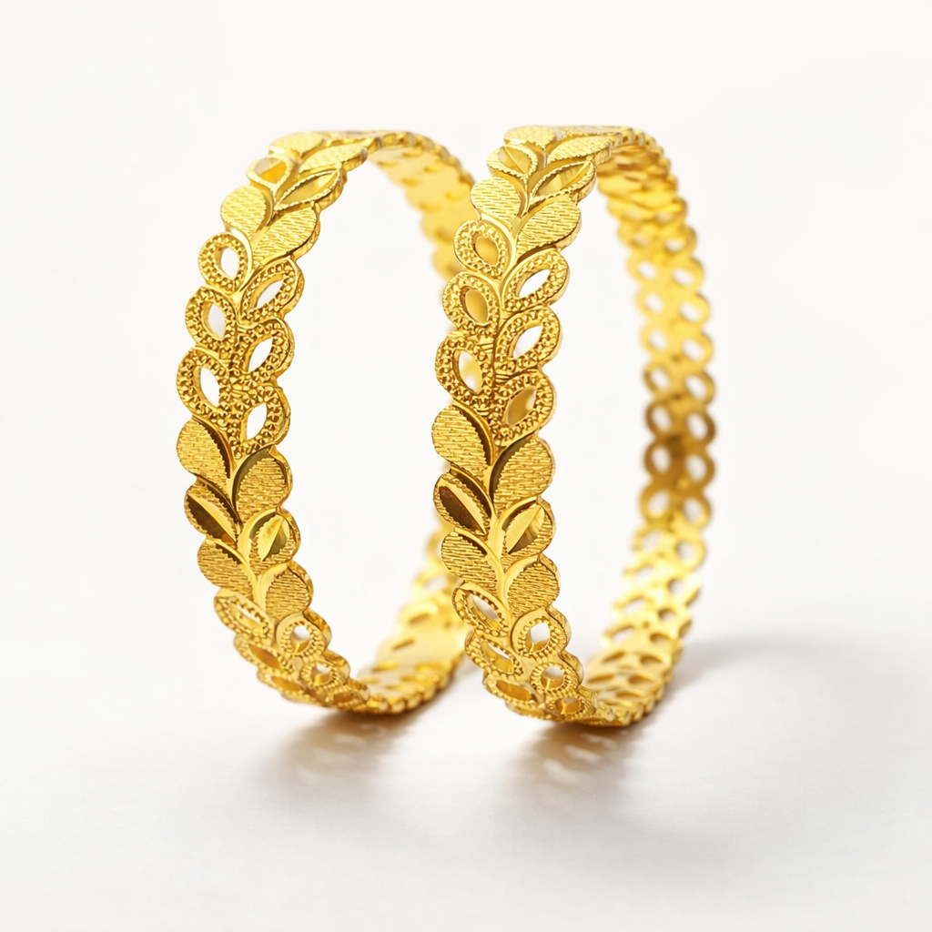 Aurelia Royal Vineleaf Bangles
