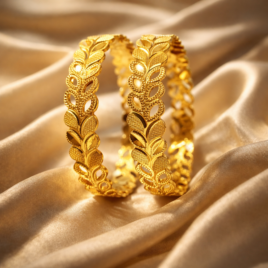 Aurelia Royal Vineleaf Bangles
