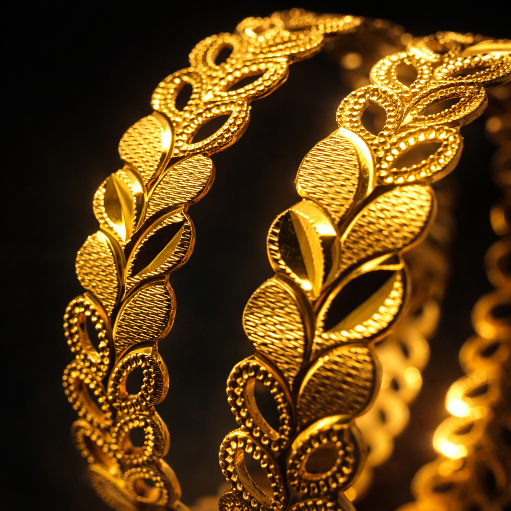 Aurelia Royal Vineleaf Bangles