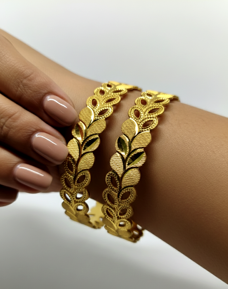 Aurelia Royal Vineleaf Bangles