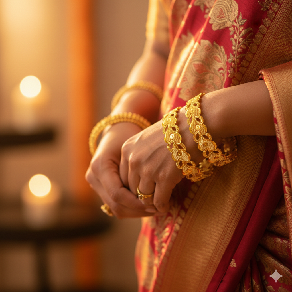 Aurelia Oval Bloom Royale Bangles