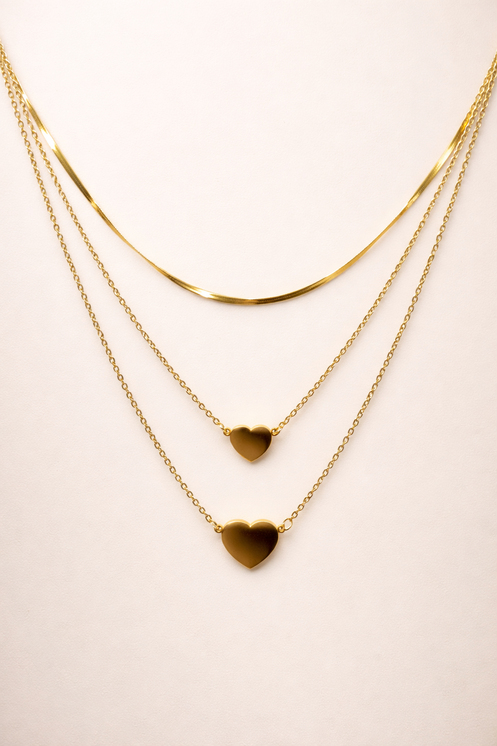 Aurora Twin Heart Luxe Necklace