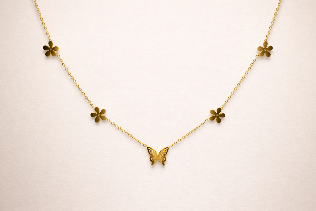 Aurelia Bloom Butterfly Necklace