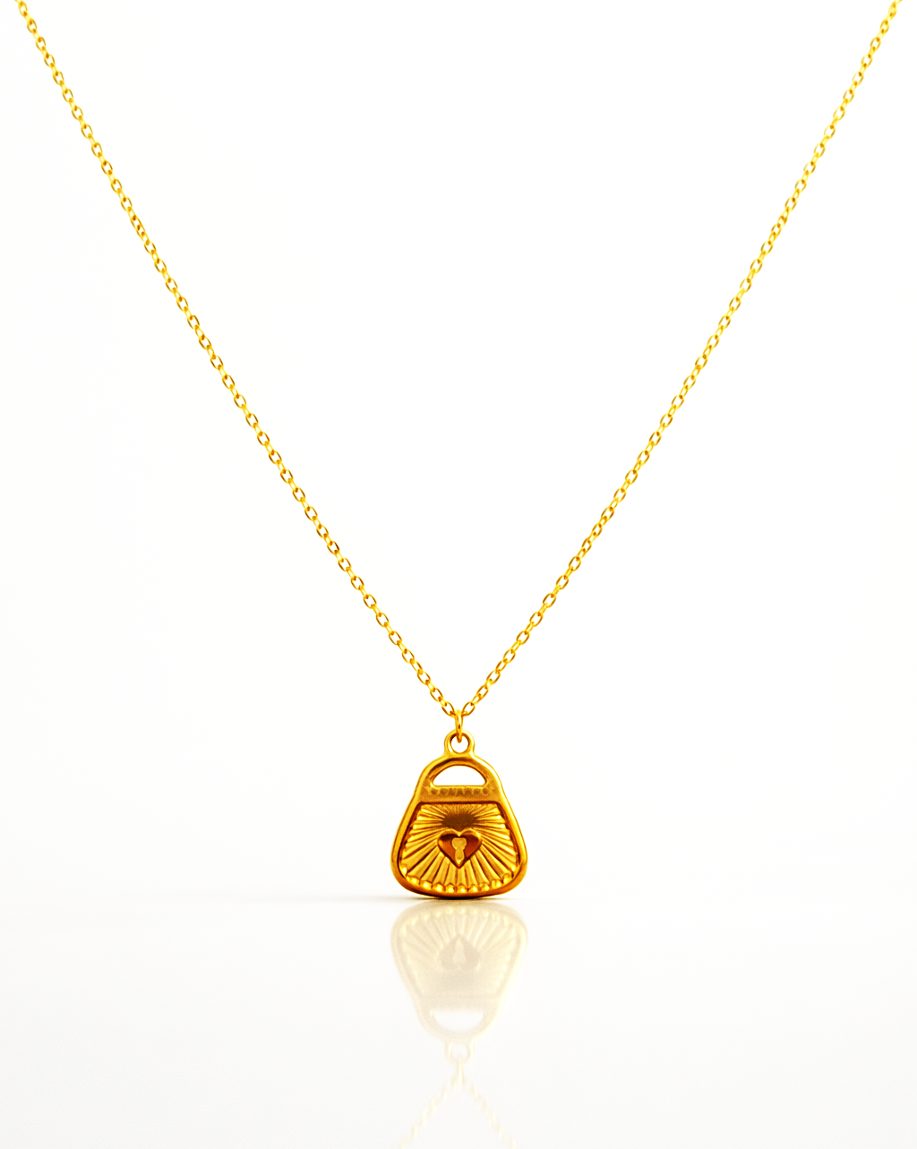 Golden Promise Lock Necklace