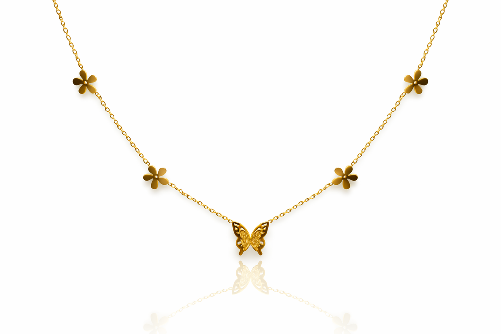 Aurelia Bloom Butterfly Necklace