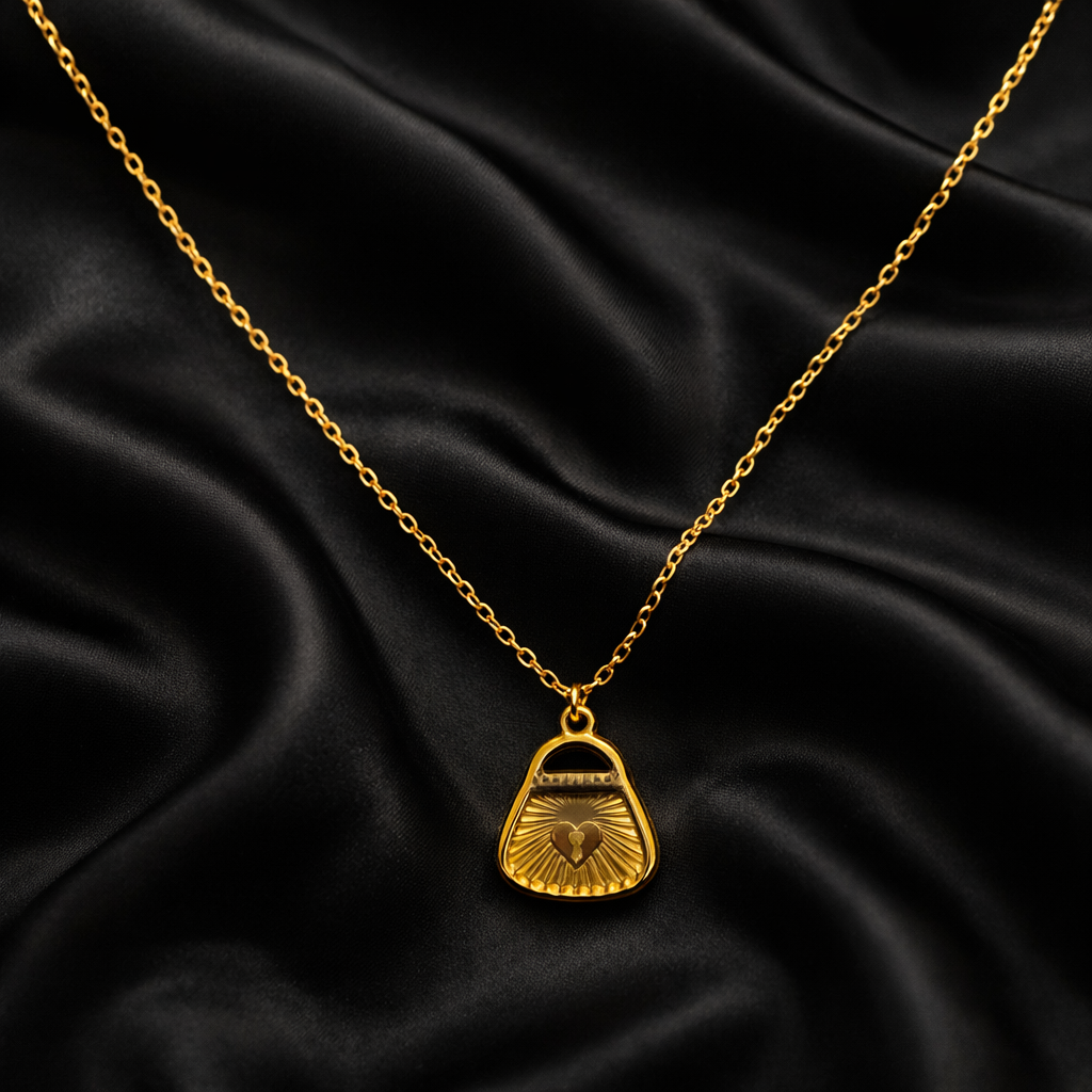 Golden Promise Lock Necklace