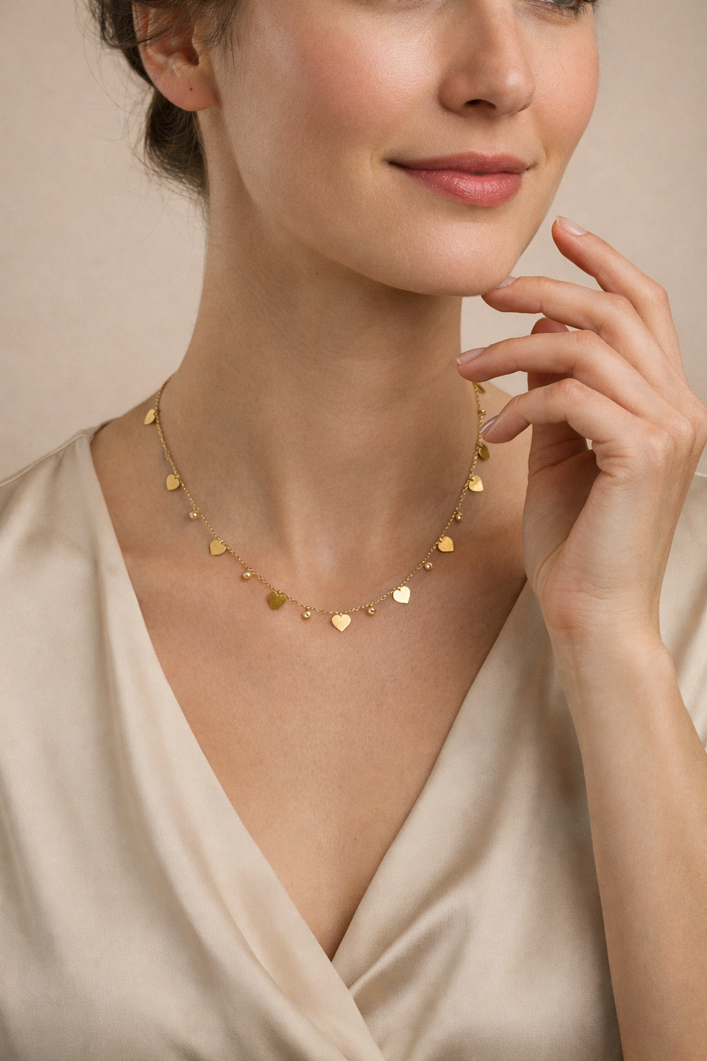 Heartfall Gold Necklace