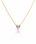 Gemstone Heart Shaped Pendant Necklace