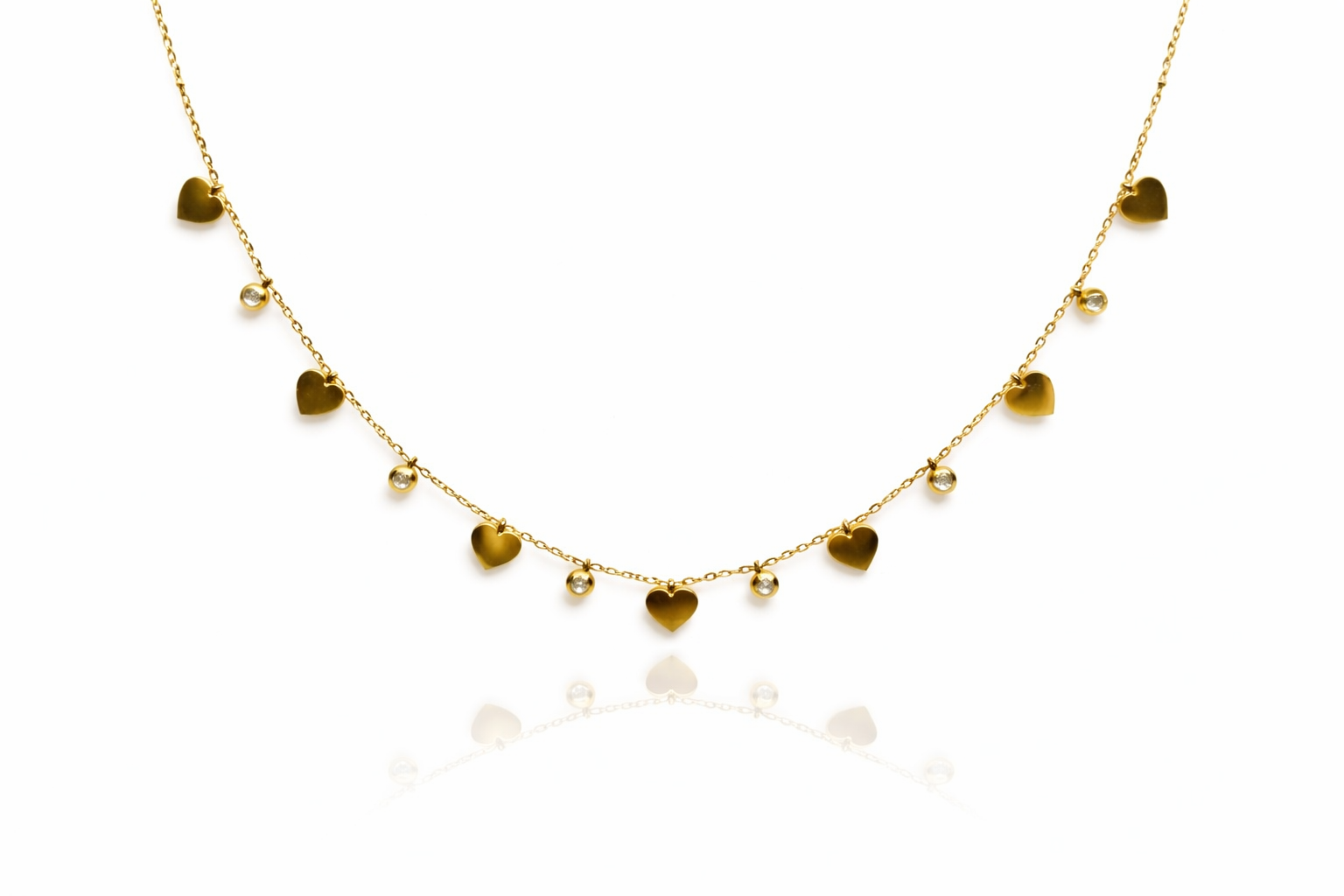 Heartfall Gold Necklace