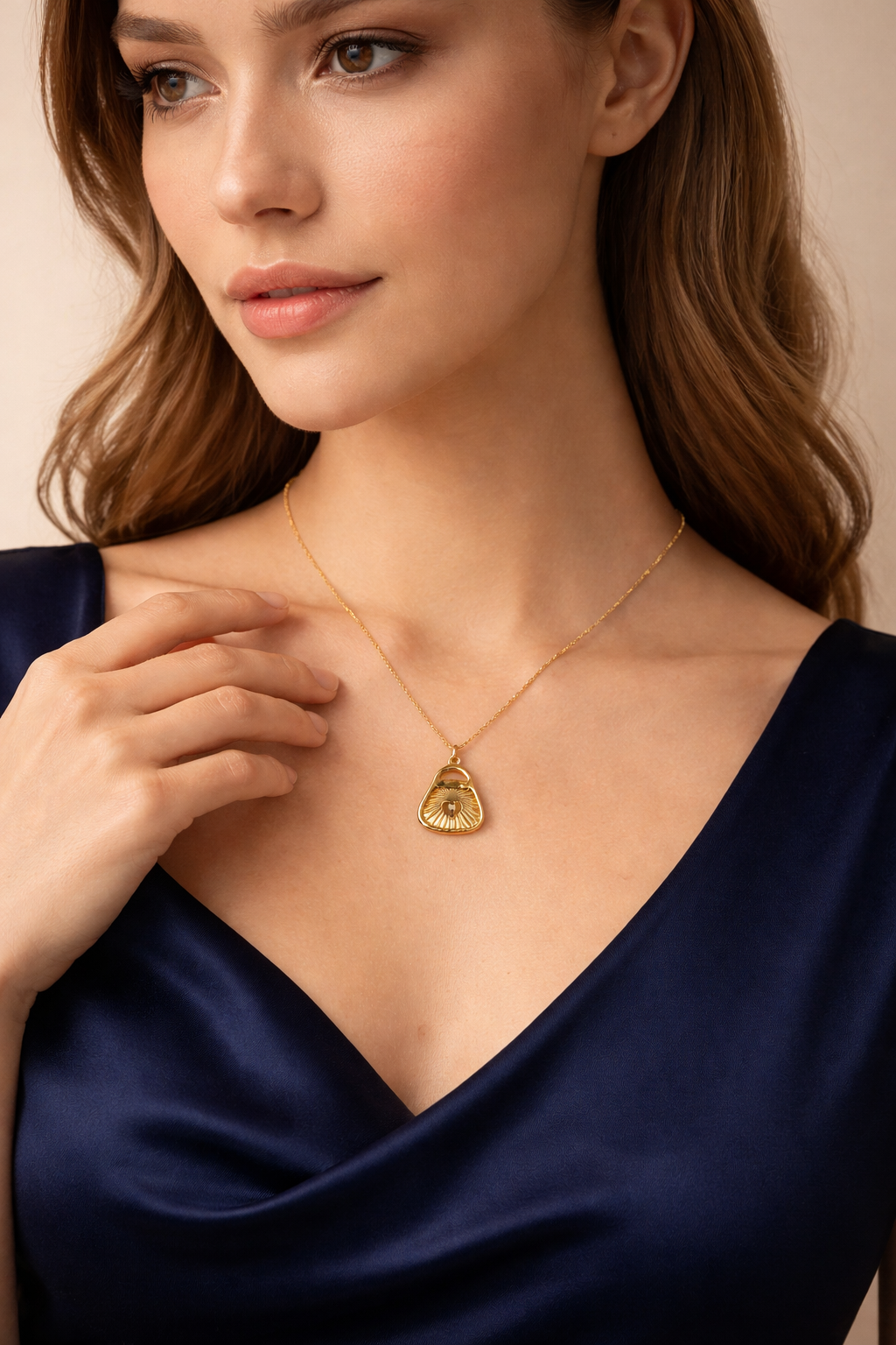 Golden Promise Lock Necklace