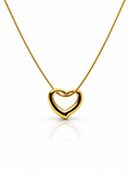 Open Heart Gold Necklace