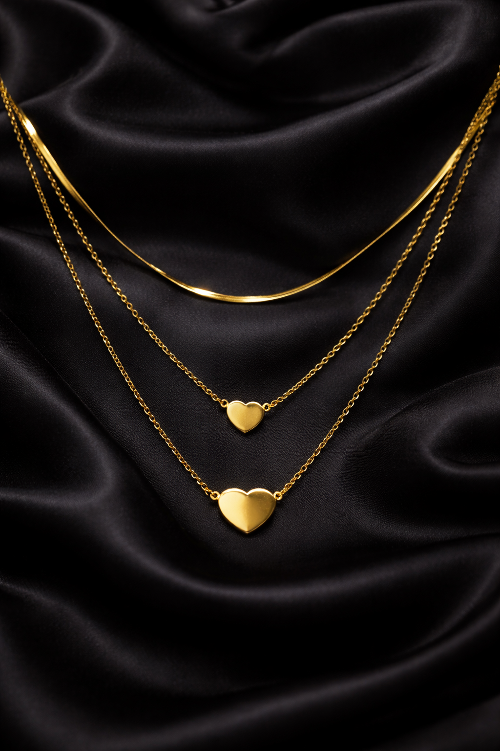 Aurora Twin Heart Luxe Necklace