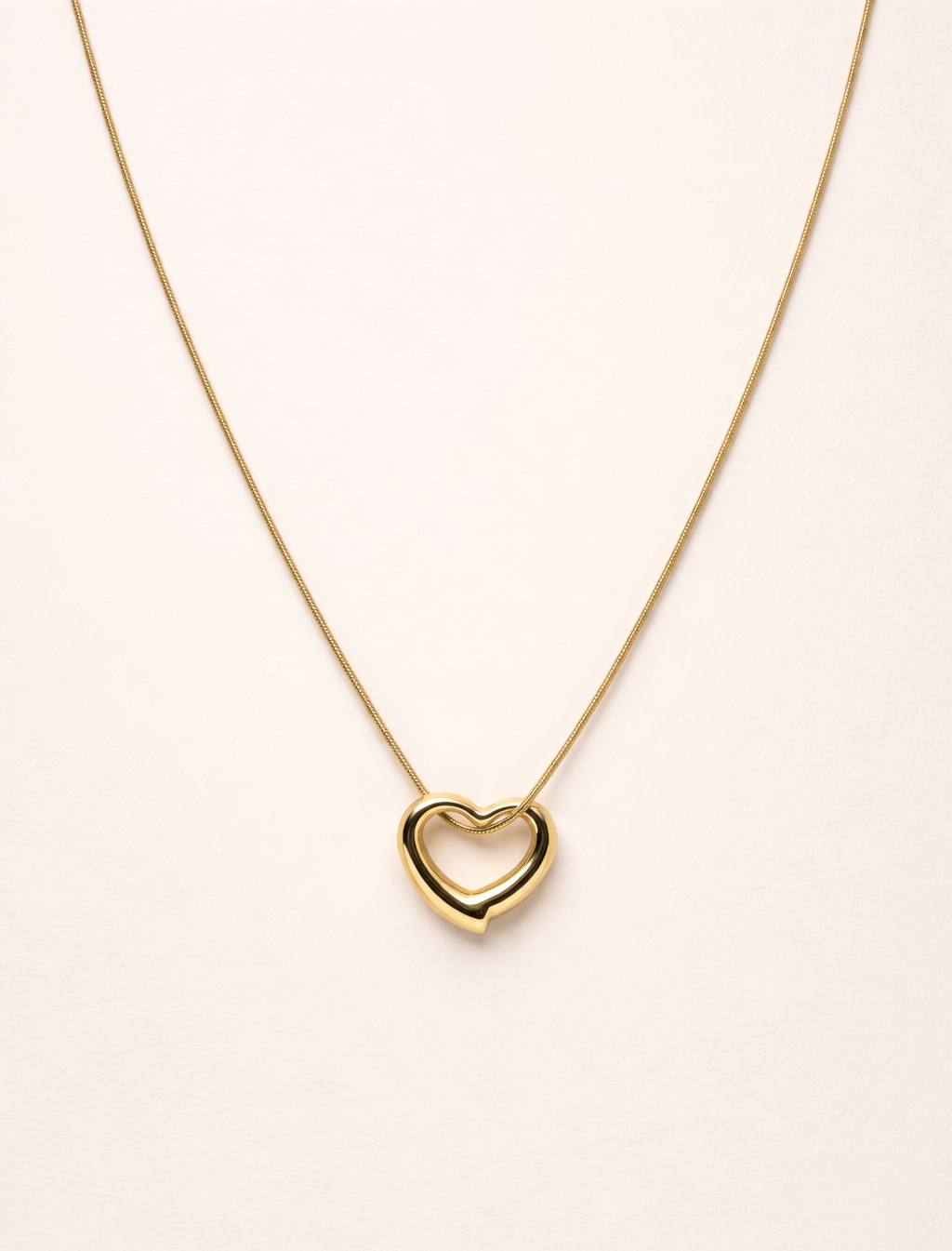 Open Heart Gold Necklace
